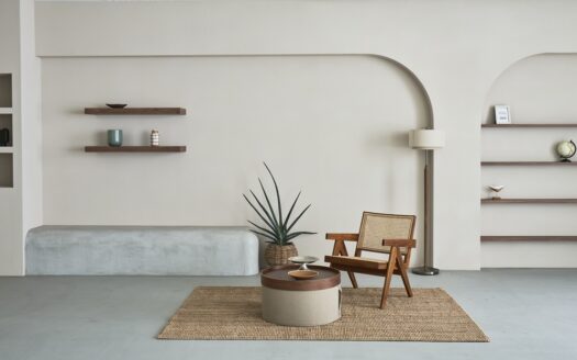 1.ニュアンスのあるグレージュ左官壁